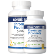 Chromium Picolinate 500mcg - 300 + 120 V-Caps FREE