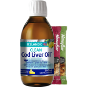 Clean Icelandic Cod Liver Oil (Lemon) - 200ml + BONUS