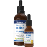 Elemental Iodine 800mcg (Organic) - 100 + 15ml FREE