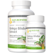 Ginkgo Biloba Double Strength (Organic) 120mg - 240 + 60 Caps FREE