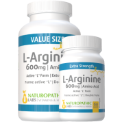 L-Arginine 600mg - 240 V-Caps + 60 V-Caps FREE