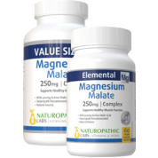 Magnesium Malate 250mg - 240 + 60 V-Caps FREE