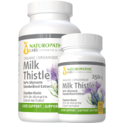 Milk Thistle (Organic) 250mg 80% Silymarin - 240 + 60 V-Caps FREE