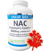 NAC (N-Acetyl-Cysteine) 600mg - 360 Caps + BONUS