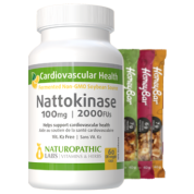 Nattokinase 100mg / 2000FUs (Non-GMO & K2 Free)  - 60 DR V-Caps + BONUS
