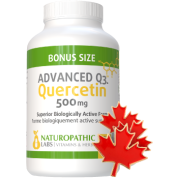 Quercetin (Advanced Q3) 500mg - 240 V-Caps + BONUS