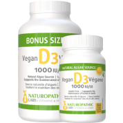 Vitamin D 1,000iu (Vegan) - 240 + 60 Caps FREE