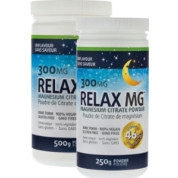 Relax MG Magnesium Powder (Natural) 300mg - 500 + 250g FREE