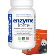 Enzyme-Force With Fibrazyme - 120 V-Caps + BONUS