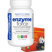 Enzyme-Force With Fibrazyme - 120 V-Caps + BONUS
