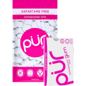 Pur Gum (Pomegranate Mint Aspartame Free) - 77g + 9 Pieces FREE