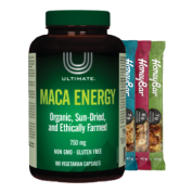 Maca Energy 750mg - 180 V-Caps + BONUS