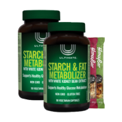 Ultimate Starch & Fat Metabolizer With White Kidney Bean Extract - 90 + 90 V-Caps (2 For Deal) + BONUS