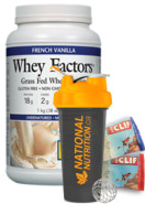 Whey Factors Protein (Vanilla) - 1kg + BONUS - Natural Factors