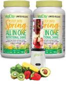 Vegiday Step Into Spring All In One Nutritional Shake - 780 + 780g (2 For Deal) + BONUS