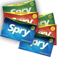 Spry Mixed Flavours Gum - 6 x 10 Pieces