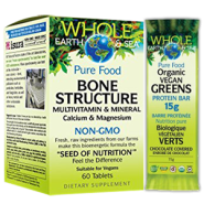 Whole Earth & Sea Pure Food Bone Structure - 60 Tabs + BONUS