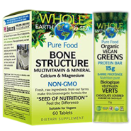 Whole Earth & Sea Pure Food Bone Structure - 60 Tabs + BONUS