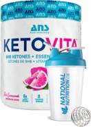 KetoVita BHB Ketones + Essential Vitamins (Pink Lemonade) - 230g + BONUS