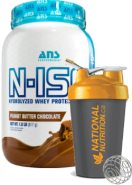 N-ISO Hydrolyzed Whey Isolate (Peanut Butter Chocolate) - 1.8lbs + BONUS