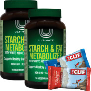 Ultimate Starch & Fat Metabolizer With White Kidney Bean Extract - 90 + 90 V-Caps (2 For Deal) + BONUS