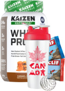 100% Natural Whey Protein (Caramel Chocolate Chip) - 840g + BONUS - Kaizen