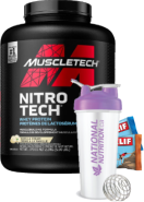 Nitro Tech Whey Protein (Vanilla) - 2.27kg + BONUS