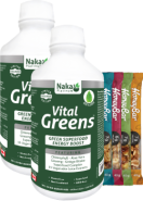 Vital Greens Liquid - 600 + 600ml (2 For Deal) + BONUS