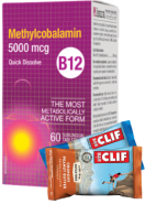 B-12 Methylcobalamin 5,000mcg - 60 Sublingual Tabs + BONUS