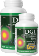DGL (Deglycyrrhizinated Licorice Root) - 180 + 90 Chew Tabs FREE
