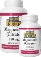 Magnesium Citrate 150mg - 210 Caps + BONUS