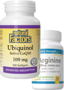 Ubiquinol QH Active CoQ10 100mg - 120 Softgels + BONUS