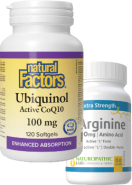 Ubiquinol QH Active CoQ10 100mg - 120 Softgels + BONUS