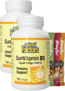 SunVitamin D3 1,000iu - 180 + 180 Softgels (2 For Deal) + BONUS