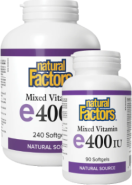 Vitamin E 400iu Mixed Tocopherols - 240 Softgels + BONUS