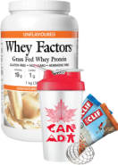 Whey Factors Protein (Unflavoured) - 1kg + BONUS