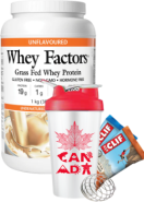 Whey Factors Protein (Unflavoured) - 1kg + BONUS