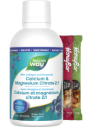 Calcium & Magnesium Citrate 2:1 With Vitamin K2 And Collagen (Blueberry) - 500ml + BONUS