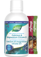 Calcium & Magnesium Citrate 2:1 With Vitamin K2 And Collagen (Blueberry) - 500ml + BONUS