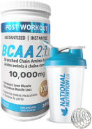 BCAA 10,000mg Post Workout (100% Pure) - 200g + BONUS