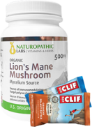 Lion's Mane Mushroom (Organic U.S. Source) 500mg - 60 V-Caps + BONUS