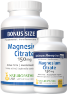 Magnesium Citrate 150mg - 180 + 60 Caps FREE