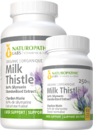 Milk Thistle (Organic) 250mg 80% Silymarin - 240 + 60 V-Caps FREE