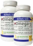 Omega-3 Double Strength (Enteric Coated) - 120 + 120 Softgels FREE
