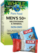 Whole Earth & Sea Pure Food Men's 50+ Multivitamin & Mineral - 120 Tabs + BONUS