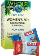 Whole Earth & Sea Pure Food Women's 50+ Multivitamin & Mineral - 120 Tabs + BONUS