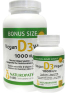 Vitamin D 1,000iu (Vegan) - 240 + 60 Caps FREE