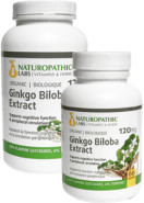 Ginkgo Biloba Double Strength (Organic) 120mg - 240 + 60 V-Caps FREE