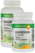 Magnesium Citrate 150mg - 180 Caps + BONUS