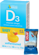 Delicious D Vitamin D3 400iu For Babies - 15ml + BONUS